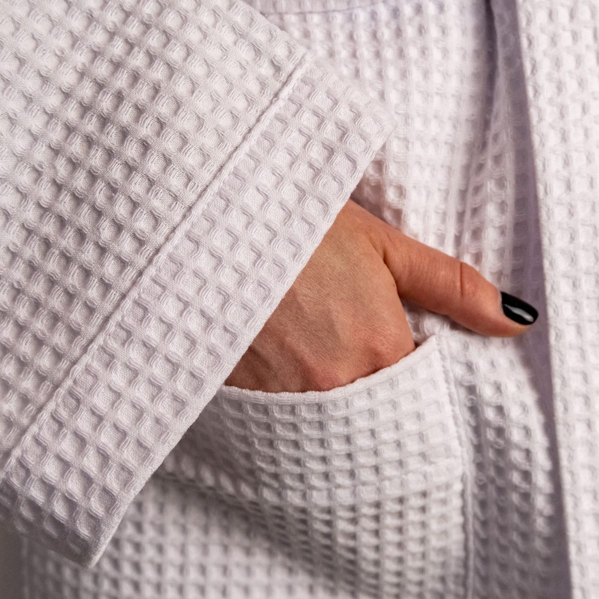 Waffle Cotton Robe view 3